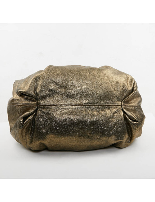Grand sac Chanel doré brillant