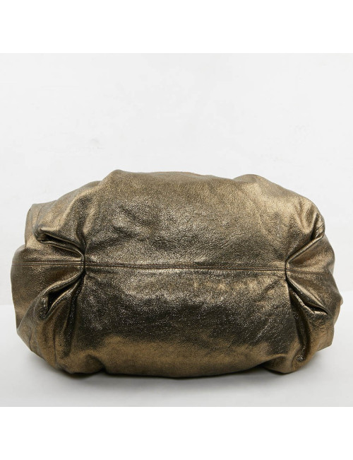 Grand sac Chanel doré brillant