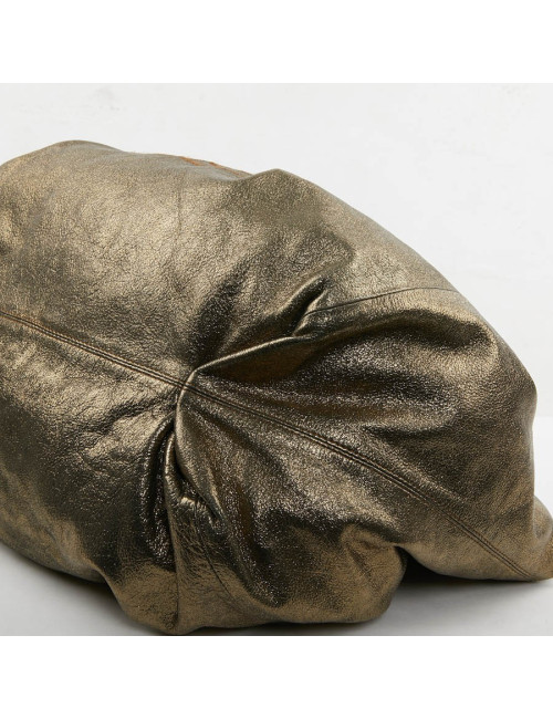 Grand sac Chanel doré brillant