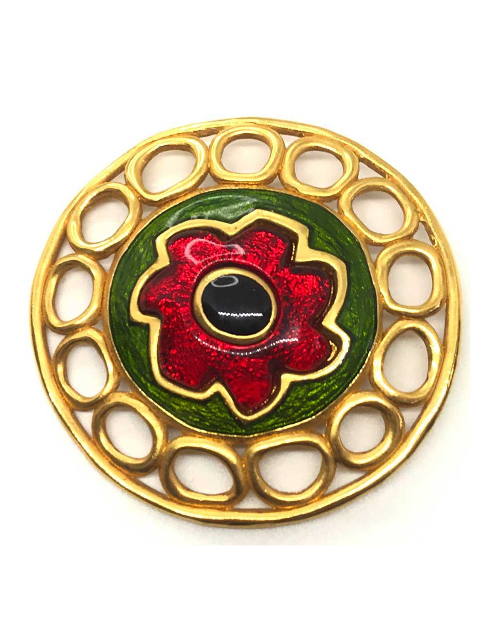 Broche ronde vintage G.LAROCHE