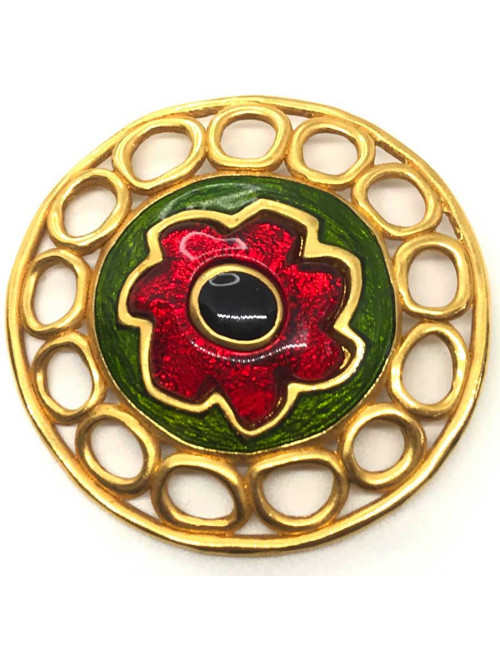 Broche ronde vintage G.LAROCHE