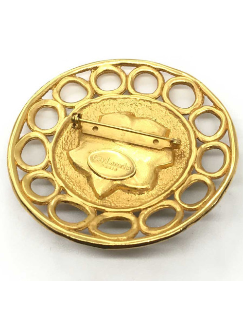 xxx Broche GUY LAROCHE ronde vintage