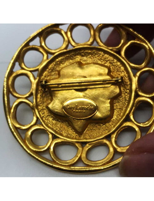 Broche ronde vintage G.LAROCHE
