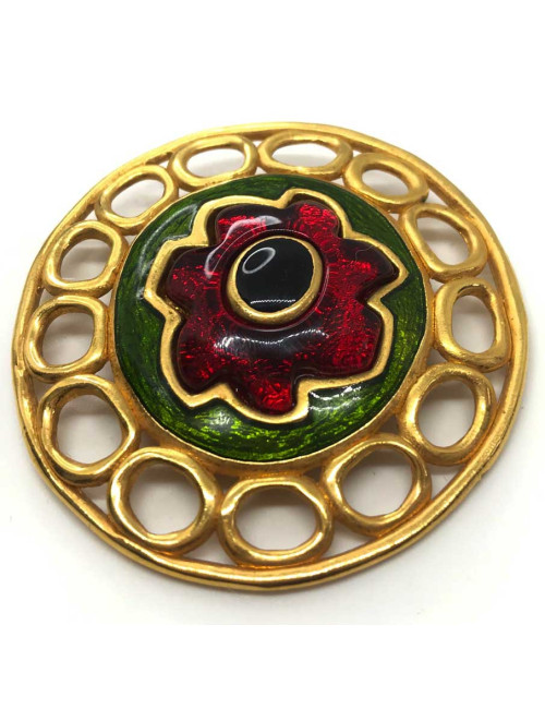 Broche ronde vintage G.LAROCHE