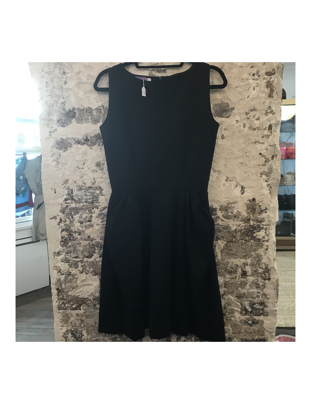 Robe YSL T 38 SAINT LAURENT laine noire