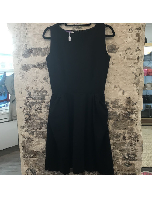 Robe YSL T 38 SAINT LAURENT laine noire