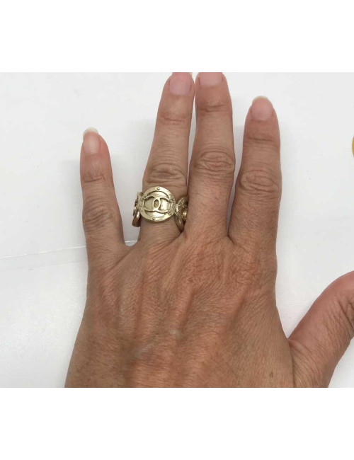 Bague CHANEL dorée or pâle