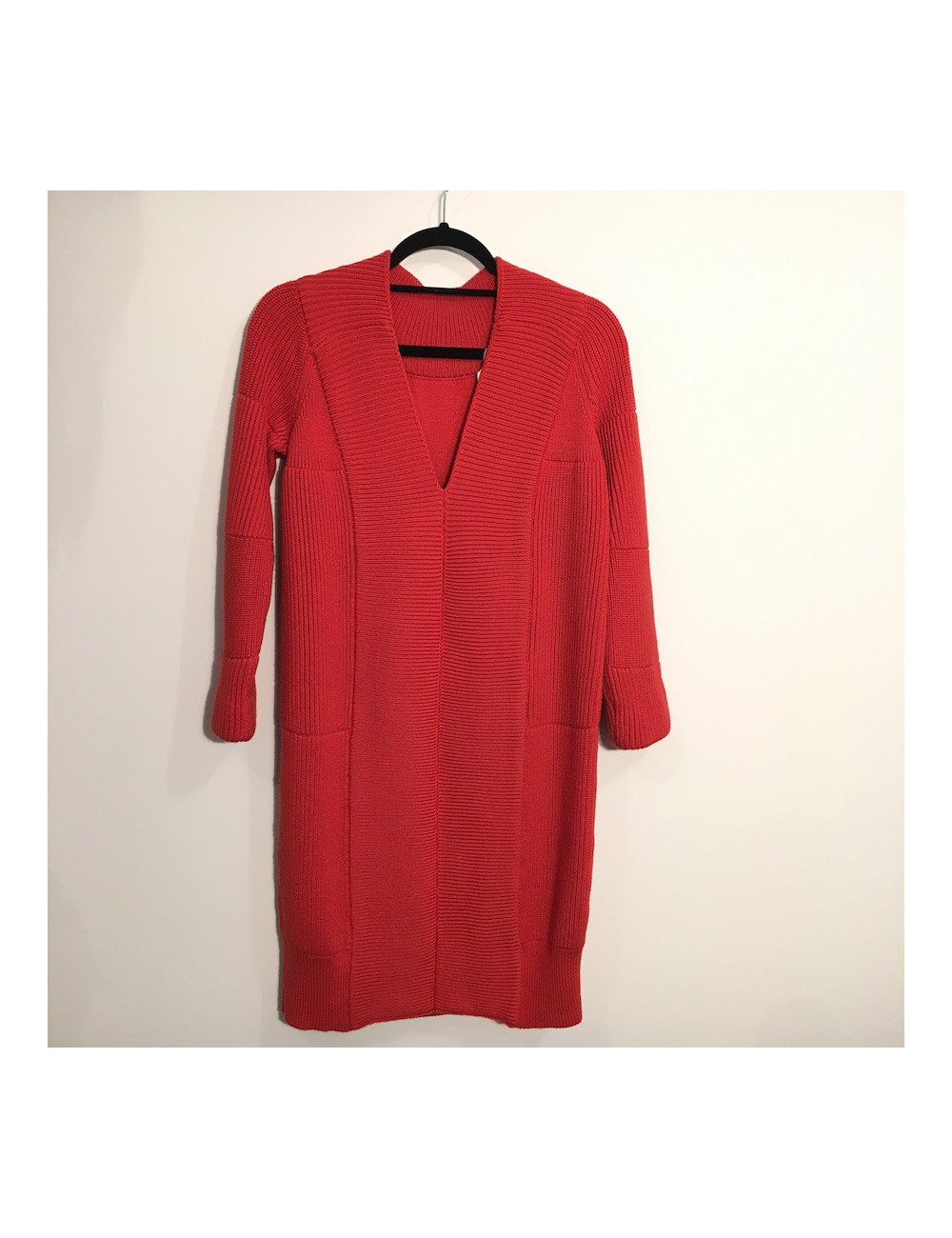 Robe MAISON RABIH KAIROUZ en tricot corail