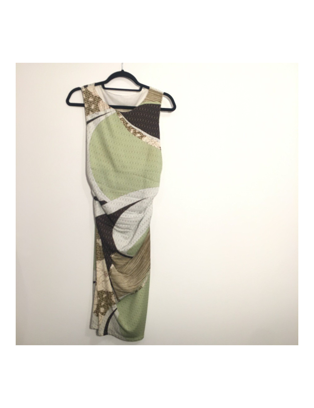 Robe EMILIO PUCCI T 40 FR en soie à motifs vert