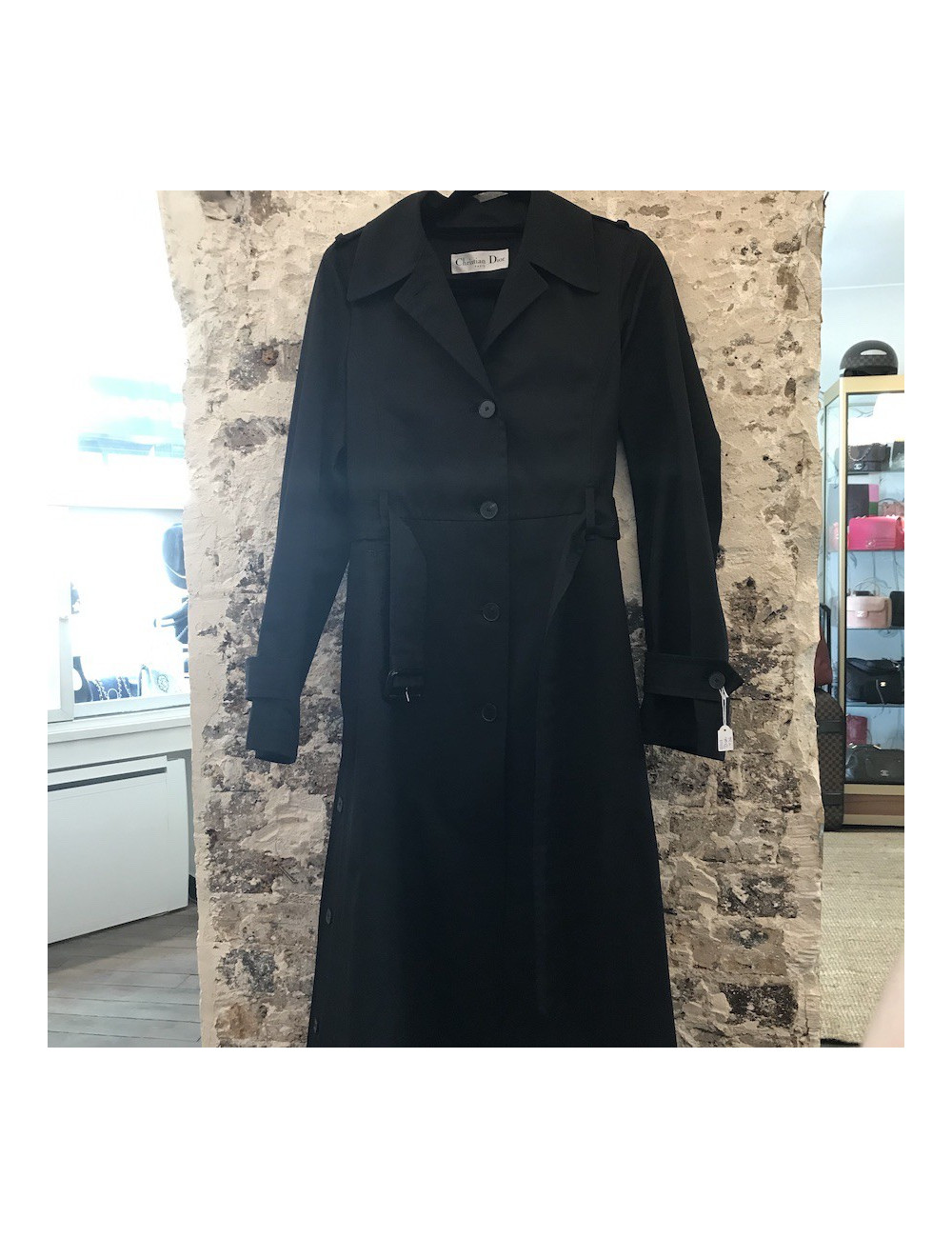 Trench Dior T36 coton noir