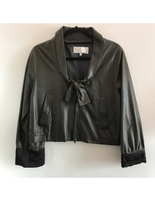 Veste VALENTINO en cuir lisse souple 