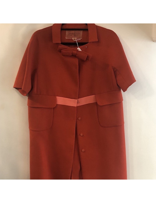 Manteau T 44 M IT/ 40 EU GIAMBATISTA VALLI manches courtes corail