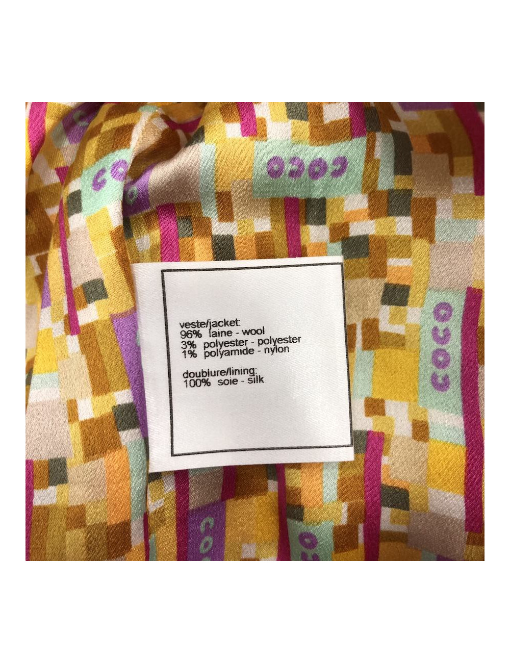 Veste CHANEL T 34 tweed 