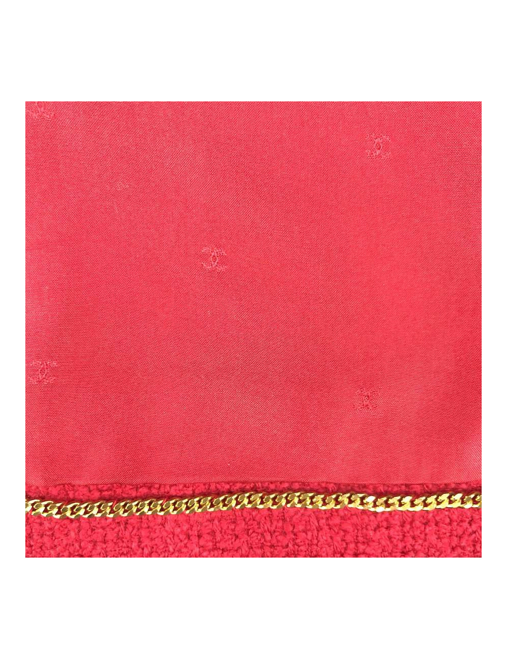 Veste rouge CHANEL boutons dorés