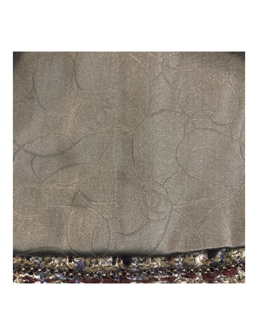 Veste t 34 CHANEL tweed vert