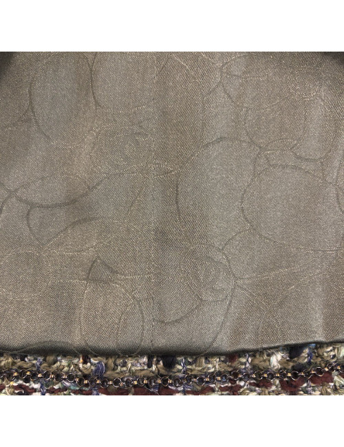 Veste t 34 CHANEL tweed vert