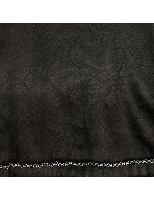 Veste CHANEL T 38 tweed noir 