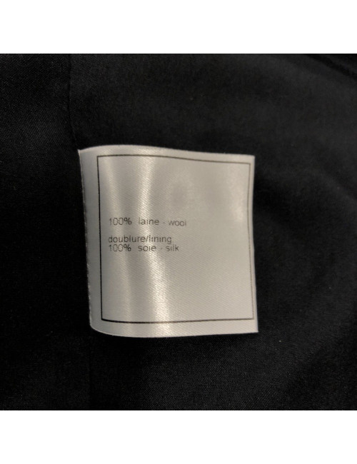 Chanel double breasted black jacket size 34FR