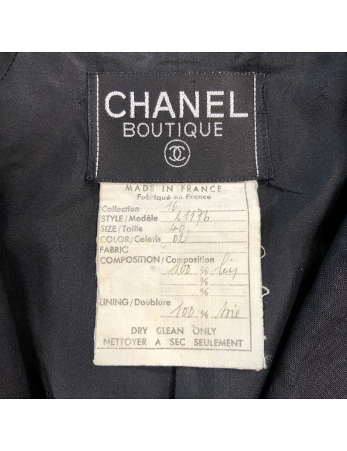 CHANEL veste spencer 100% lin