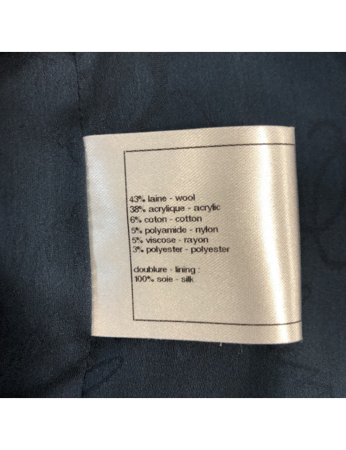 Veste CHANEL T36 tweed vert