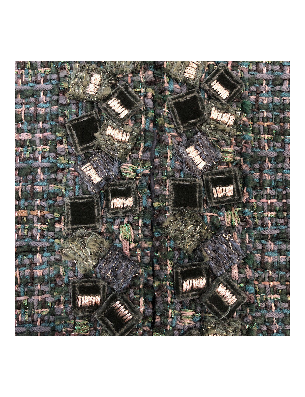 CHANEL T36 green tweed jacket