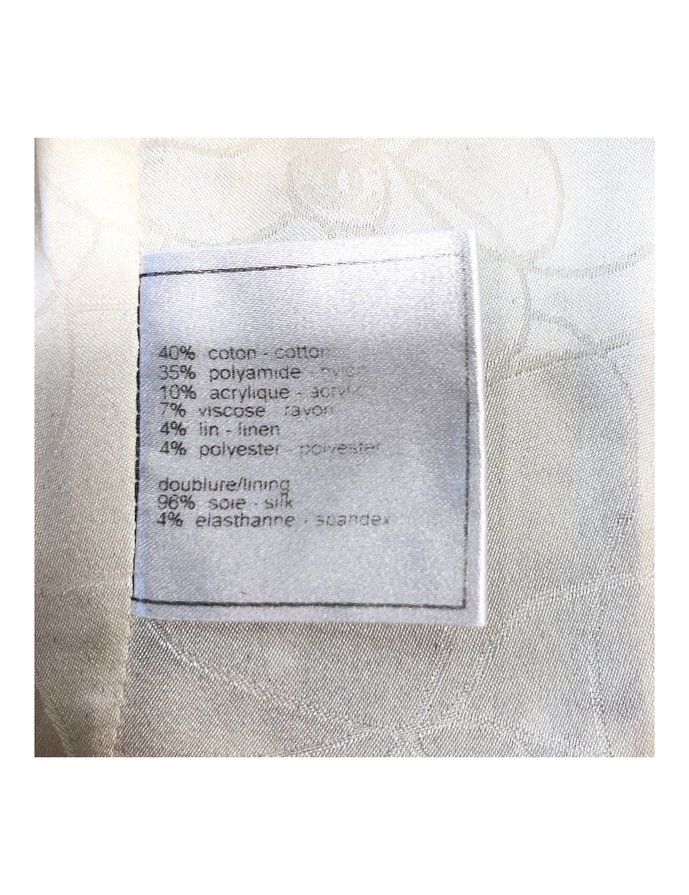 Veste T 38 CHANEL tweed multicolore