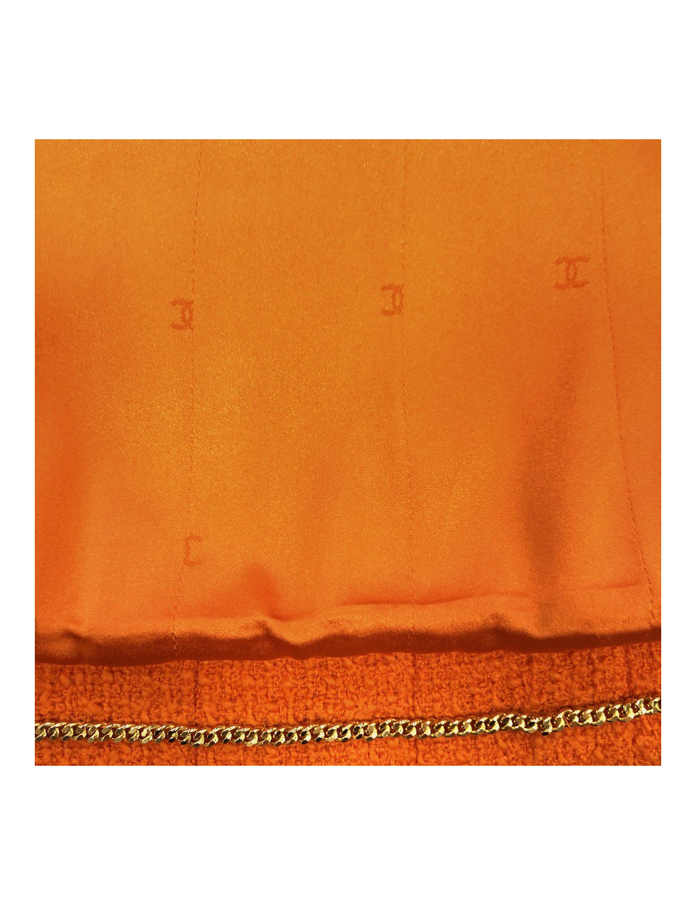  CHANEL Veste Vintage tweed corail 