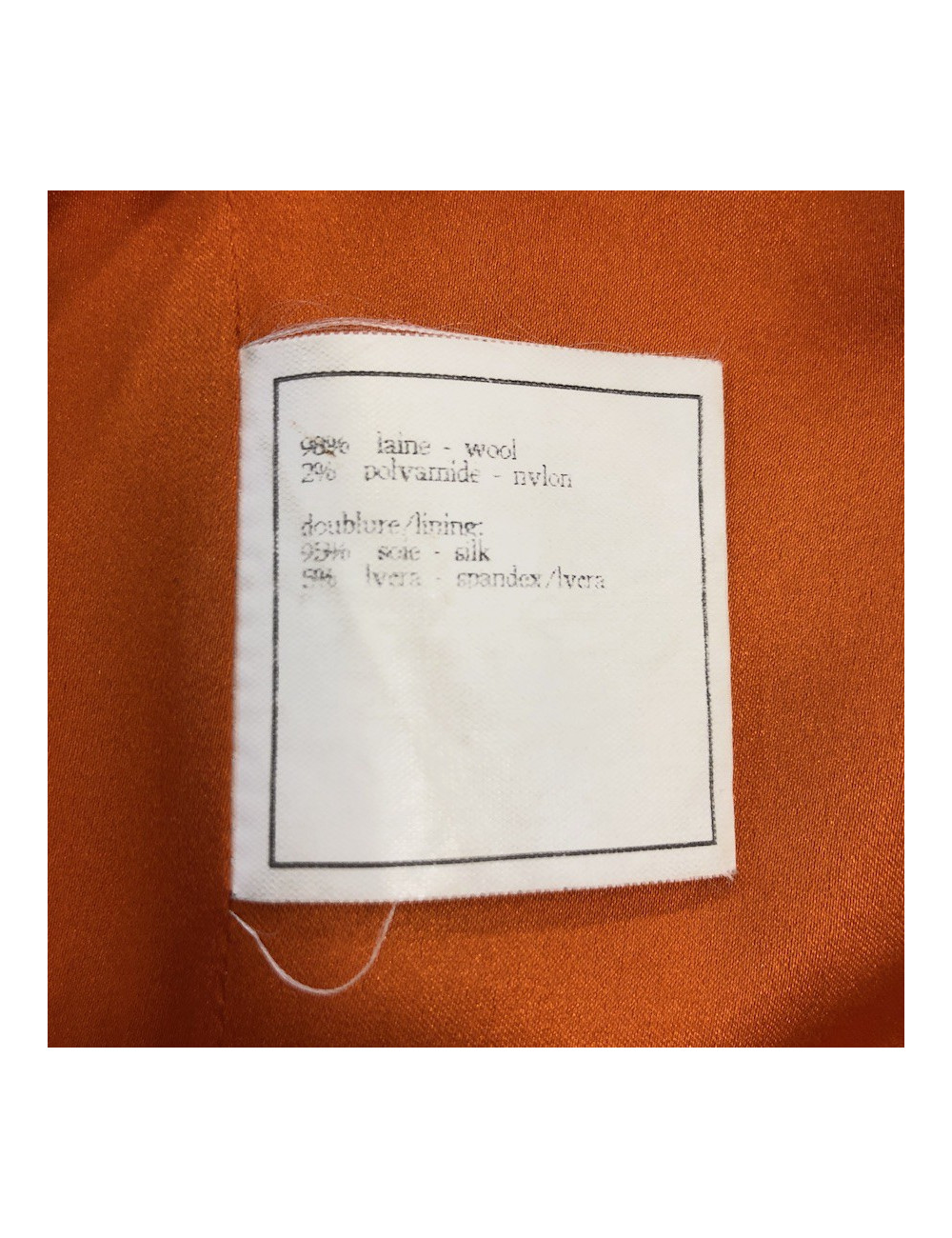  CHANEL Veste Vintage tweed corail 