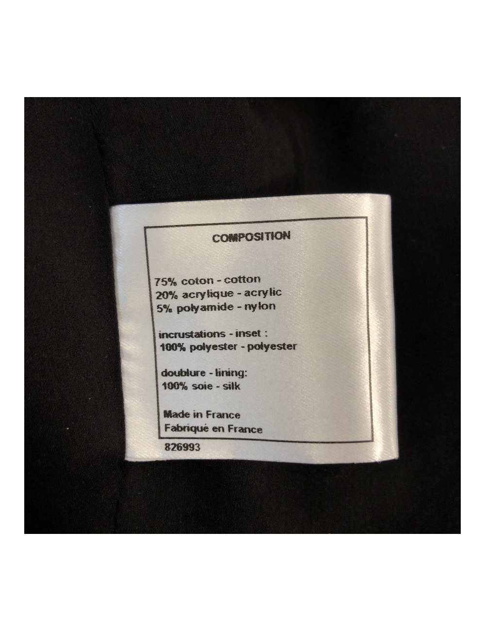 Veste Chanel noire T38 