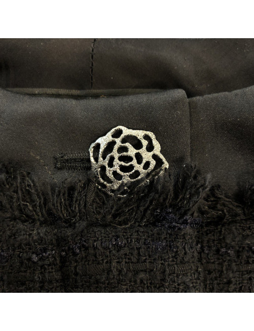 Veste Chanel noire T38 col rond