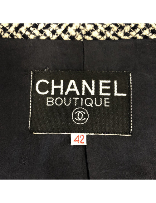 Veste Chanel T42 Blanc bleu 