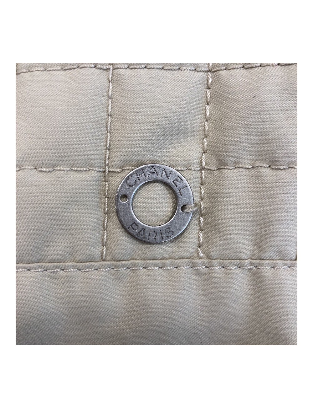 Veste T 40 CHANEL iDENTIFICATION toile beige