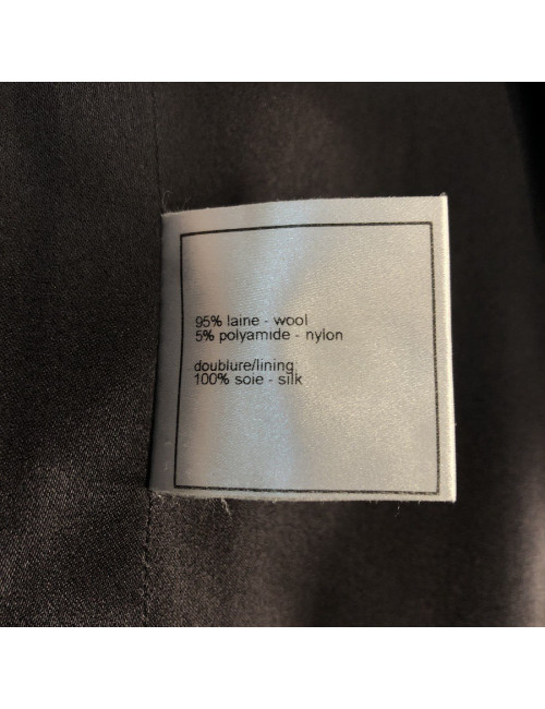 CHANEL Paris-Moscow Cape-coat  in grey wool 