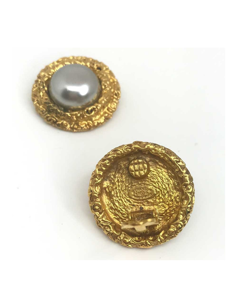 Boucles d'oreille clIps CHANEL Vintage