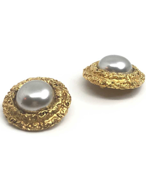 Boucles d'oreille clIps CHANEL Vintage
