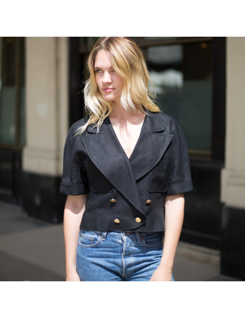 Veste T 40 CHANEL 100 % lin