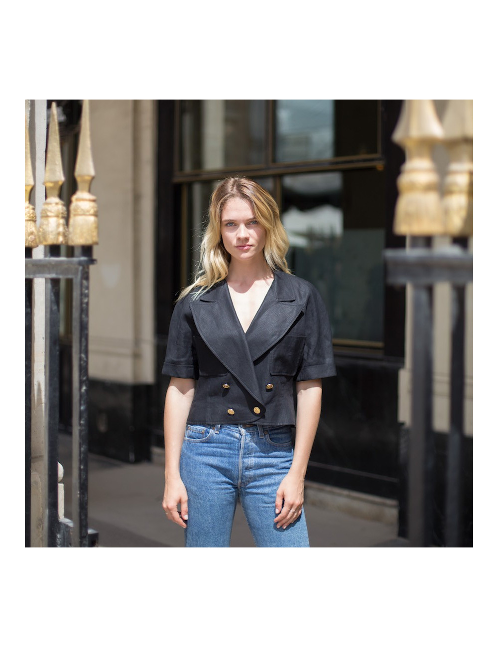 CHANEL veste spencer 100% lin