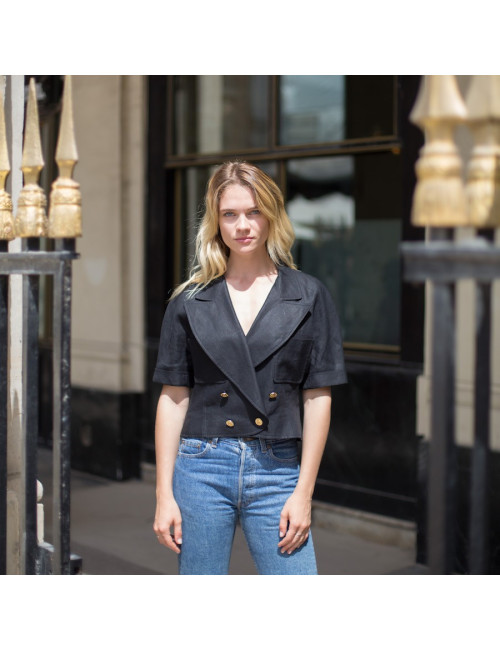 CHANEL veste spencer 100% lin