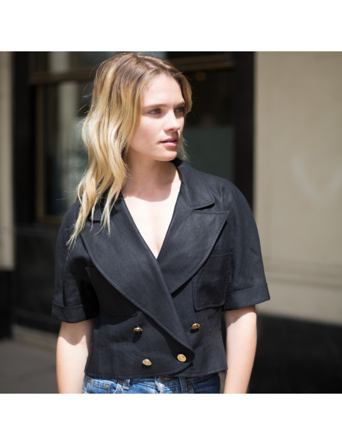 CHANEL veste spencer 100% lin