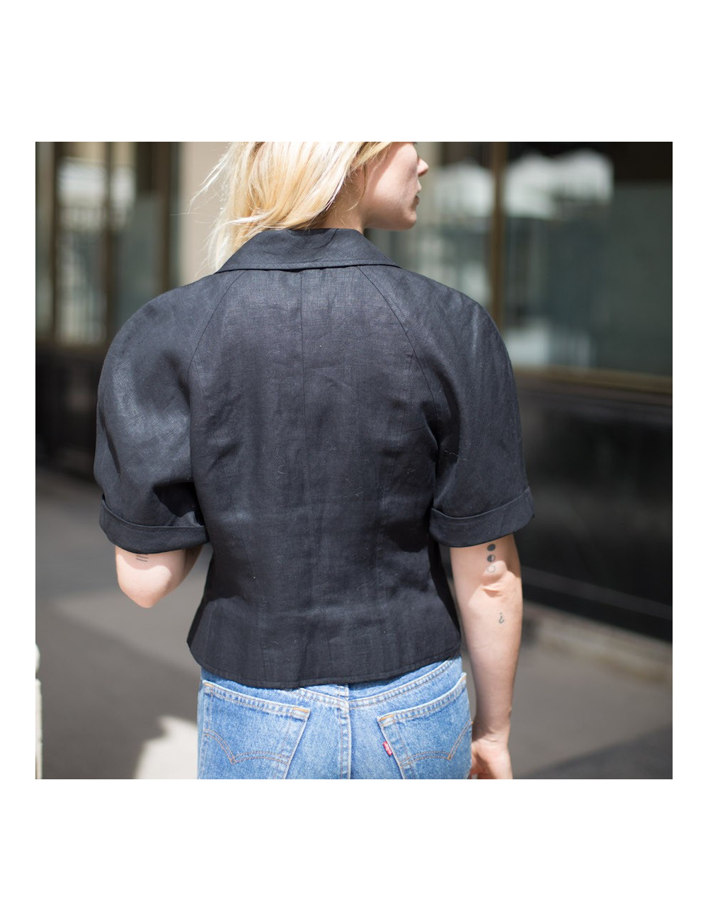 CHANEL veste spencer 100% lin