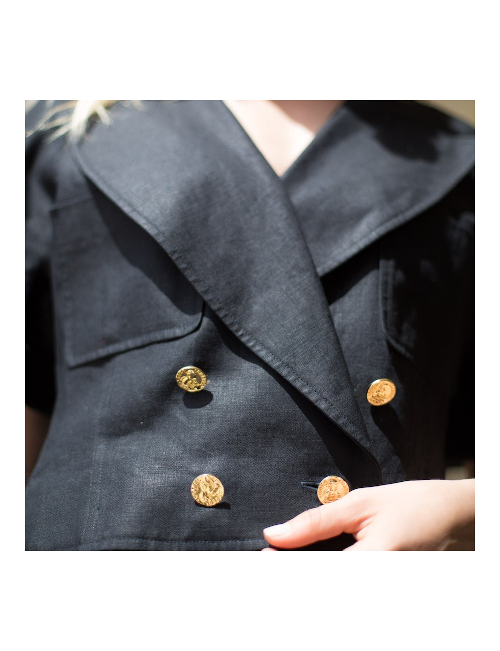 CHANEL veste spencer 100% lin