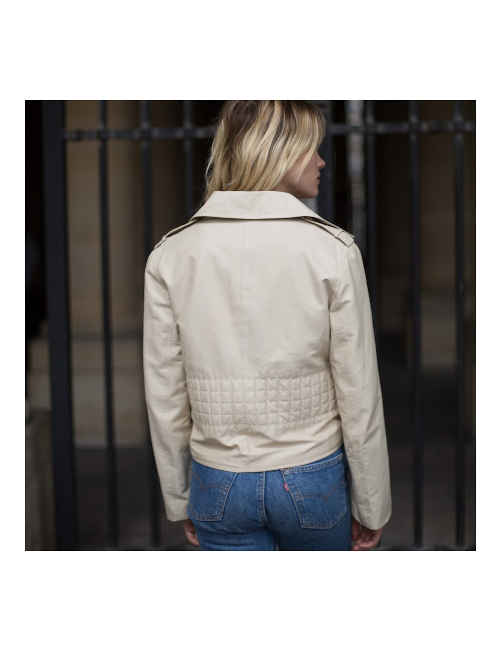Veste T 40 CHANEL iDENTIFICATION toile beige