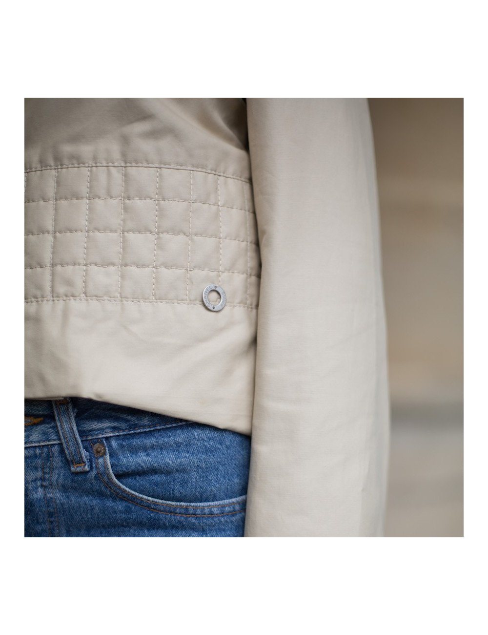 Veste T 40 CHANEL iDENTIFICATION toile beige