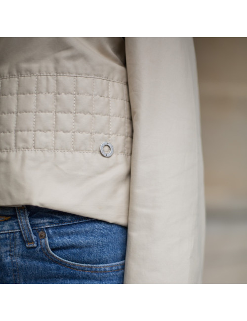 Veste T 40 CHANEL iDENTIFICATION toile beige