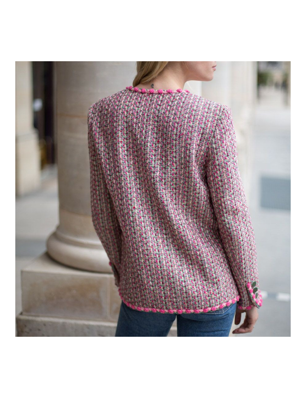 Veste CHANEL Tweed T 38 Vintage