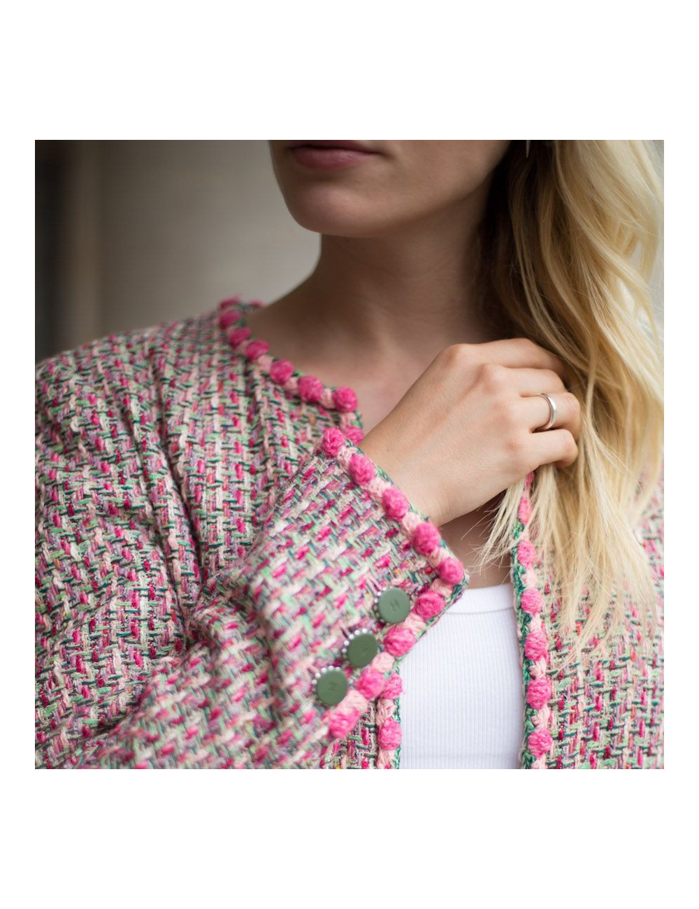 Veste CHANEL Tweed T 38 Vintage