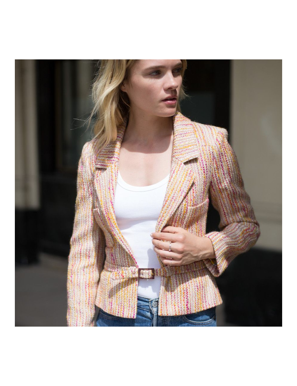 Veste CHANEL T 34 tweed 