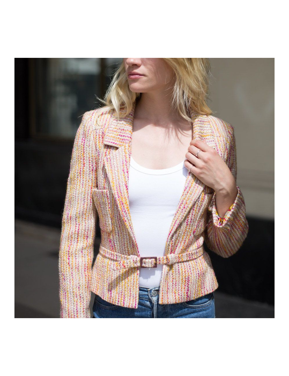 Veste CHANEL T 34 tweed 