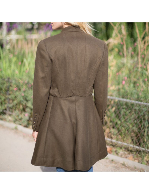 Veste longue Chanel T40 cachemire vert