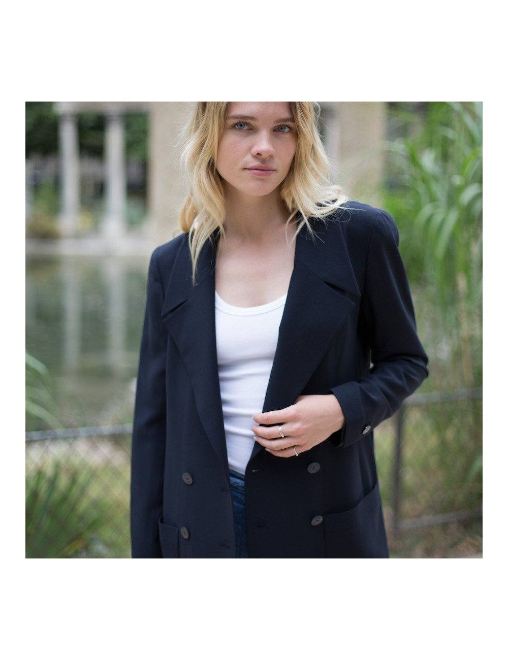 Blazer croisé CHANEL T 42